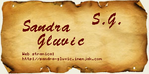Sandra Gluvić vizit kartica
